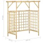 vidaXL Pérgola de jardín para 2 cubos de basura madera pino impregnada vidaXL Pérgola de jardín para 2 cubos de basura madera pino impregnada