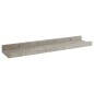 vidaXL Estantes de pared 4 unidades gris hormigón 40x9x3 cm