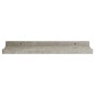 vidaXL Estantes de pared 4 unidades gris hormigón 40x9x3 cm