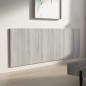 vidaXL Cabecero pared madera contrachapada gris Sonoma 240x1,5x80 cm vidaXL Cabecero pared madera contrachapada gris Sonoma 240x1,5x80 cm