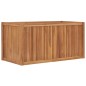 vidaXL Arriate elevado madera maciza de teca 100x50x50 cm vidaXL Arriate elevado madera maciza de teca 100x50x50 cm