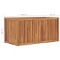 vidaXL Arriate elevado madera maciza de teca 100x50x50 cm vidaXL Arriate elevado madera maciza de teca 100x50x50 cm