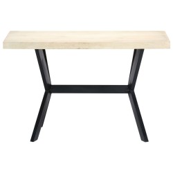 vidaXL Mesa de comedor de madera maciza de mango 120x60x75 cm