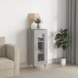vidaXL Aparador madera de ingeniería gris Sonoma 34,5x34x90 cm vidaXL Aparador madera de ingeniería gris Sonoma 34,5x34x90 cm