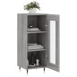 vidaXL Aparador madera de ingeniería gris Sonoma 34,5x34x90 cm vidaXL Aparador madera de ingeniería gris Sonoma 34,5x34x90 cm