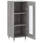 vidaXL Aparador madera de ingeniería gris Sonoma 34,5x34x90 cm vidaXL Aparador madera de ingeniería gris Sonoma 34,5x34x90 cm
