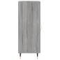 vidaXL Aparador madera de ingeniería gris Sonoma 34,5x34x90 cm vidaXL Aparador madera de ingeniería gris Sonoma 34,5x34x90 cm