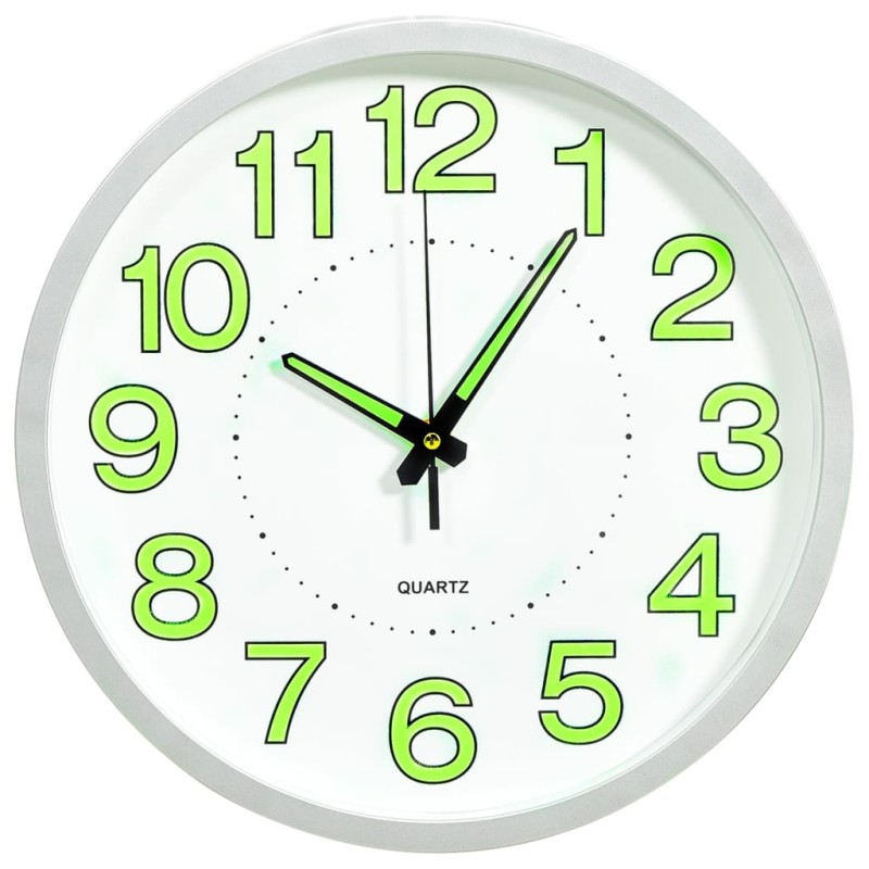 vidaXL Reloj de pared luminoso blanco 30 cm vidaXL Reloj de pared luminoso blanco 30 cm