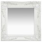 vidaXL Espejo de pared estilo barroco blanco 40x40 cm vidaXL Espejo de pared estilo barroco blanco 40x40 cm