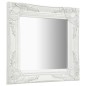 vidaXL Espejo de pared estilo barroco blanco 40x40 cm vidaXL Espejo de pared estilo barroco blanco 40x40 cm