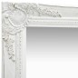 vidaXL Espejo de pared estilo barroco blanco 40x40 cm vidaXL Espejo de pared estilo barroco blanco 40x40 cm