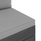 vidaXL Muebles de palés de jardín 5 piezas cojines madera maciza pino vidaXL Muebles de palés de jardín 5 piezas cojines madera maciza pino