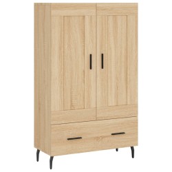 vidaXL Aparador alto madera de ingeniería roble Sonoma 69,5x31x115 cm