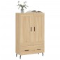 vidaXL Aparador alto madera de ingeniería roble Sonoma 69,5x31x115 cm vidaXL Aparador alto madera de ingeniería roble Sonoma 69,5x31x115 cm