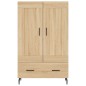 vidaXL Aparador alto madera de ingeniería roble Sonoma 69,5x31x115 cm vidaXL Aparador alto madera de ingeniería roble Sonoma 69,5x31x115 cm