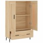 vidaXL Aparador alto madera de ingeniería roble Sonoma 69,5x31x115 cm vidaXL Aparador alto madera de ingeniería roble Sonoma 69,5x31x115 cm
