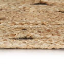 vidaXL Alfombra hecha a mano de yute trenzado 240 cm