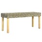 vidaXL Banco de ratán kubu natural y madera maciza de mango 110 cm vidaXL Banco de ratán kubu natural y madera maciza de mango 110 cm