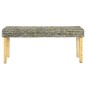 vidaXL Banco de ratán kubu natural y madera maciza de mango 110 cm vidaXL Banco de ratán kubu natural y madera maciza de mango 110 cm