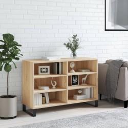 vidaXL Aparador de madera contrachapada roble Sonoma 103,5x35x70 cm