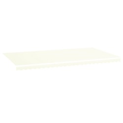 vidaXL Tela de repuesto para toldo crema 6x3,5 m