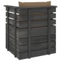 vidaXL Muebles de palés de jardín 5 piezas cojines madera maciza pino vidaXL Muebles de palés de jardín 5 piezas cojines madera maciza pino