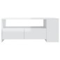 vidaXL Mesa de centro madera de ingeniería blanco brillo 102x55x42 cm vidaXL Mesa de centro madera de ingeniería blanco brillo 102x55x42 cm