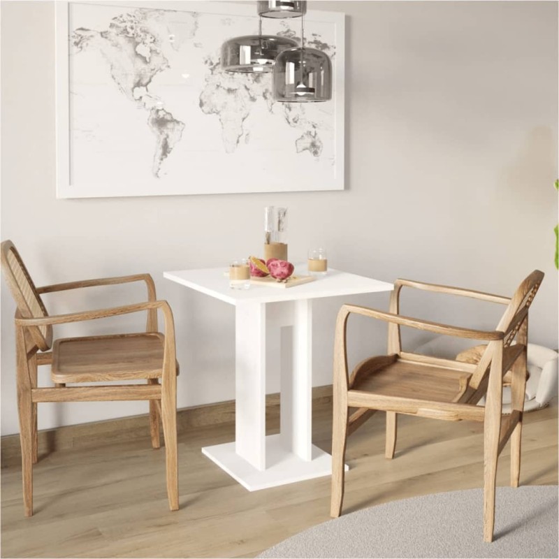 FMD Mesa de comedor blanca 70 cm FMD Mesa de comedor blanca 70 cm