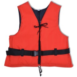 vidaXL Chaleco salvavidas 50 N 30-50 kg rojo