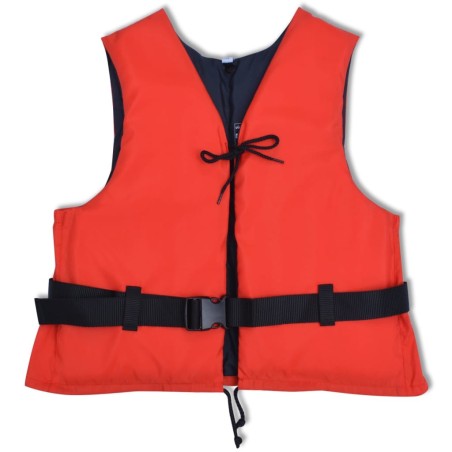 vidaXL Chaleco salvavidas 50 N 30-50 kg rojo