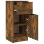 vidaXL Aparadores 2 uds madera contrachapada roble ahumado 30x30x70 cm vidaXL Aparadores 2 uds madera contrachapada roble ahumado 30x30x70 cm