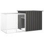 vidaXL Jaula de gallinas acero galvanizado antracita 200x91x100 cm