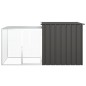 vidaXL Jaula de gallinas acero galvanizado antracita 200x91x100 cm