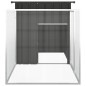 vidaXL Jaula de gallinas acero galvanizado antracita 200x91x100 cm