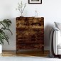 vidaXL Aparador de madera de ingeniería roble ahumado 69,5x34x90 cm vidaXL Aparador de madera de ingeniería roble ahumado 69,5x34x90 cm