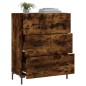 vidaXL Aparador de madera de ingeniería roble ahumado 69,5x34x90 cm vidaXL Aparador de madera de ingeniería roble ahumado 69,5x34x90 cm