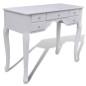 vidaXL Tocador con espejo y taburete 7 cajones blanco vidaXL Tocador con espejo y taburete 7 cajones blanco