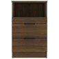 vidaXL Mesita de noche madera contrachapada color roble marrón vidaXL Mesita de noche madera contrachapada color roble marrón
