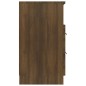 vidaXL Mesita de noche madera contrachapada color roble marrón vidaXL Mesita de noche madera contrachapada color roble marrón
