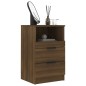 vidaXL Mesita de noche madera contrachapada color roble marrón vidaXL Mesita de noche madera contrachapada color roble marrón