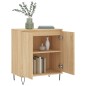 vidaXL Aparador de madera contrachapada roble Sonoma 60x35x70 cm vidaXL Aparador de madera contrachapada roble Sonoma 60x35x70 cm