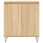vidaXL Aparador de madera contrachapada roble Sonoma 60x35x70 cm vidaXL Aparador de madera contrachapada roble Sonoma 60x35x70 cm