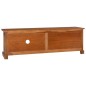 vidaXL Mueble para TV de madera de teca maciza 112x30x37 cm vidaXL Mueble para TV de madera de teca maciza 112x30x37 cm