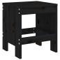 vidaXL Taburetes de jardín 2 uds madera maciza pino negro 40x36x45 cm vidaXL Taburetes de jardín 2 uds madera maciza pino negro 40x36x45 cm
