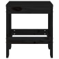 vidaXL Taburetes de jardín 2 uds madera maciza pino negro 40x36x45 cm vidaXL Taburetes de jardín 2 uds madera maciza pino negro 40x36x45 cm