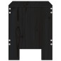 vidaXL Taburetes de jardín 2 uds madera maciza pino negro 40x36x45 cm vidaXL Taburetes de jardín 2 uds madera maciza pino negro 40x36x45 cm