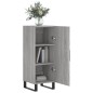 vidaXL Aparador madera de ingeniería gris Sonoma 34,5x34x90 cm vidaXL Aparador madera de ingeniería gris Sonoma 34,5x34x90 cm