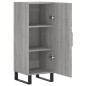 vidaXL Aparador madera de ingeniería gris Sonoma 34,5x34x90 cm vidaXL Aparador madera de ingeniería gris Sonoma 34,5x34x90 cm
