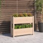 vidaXL Jardinera de madera maciza de pino 77x25x66 cm