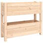 vidaXL Jardinera de madera maciza de pino 77x25x66 cm